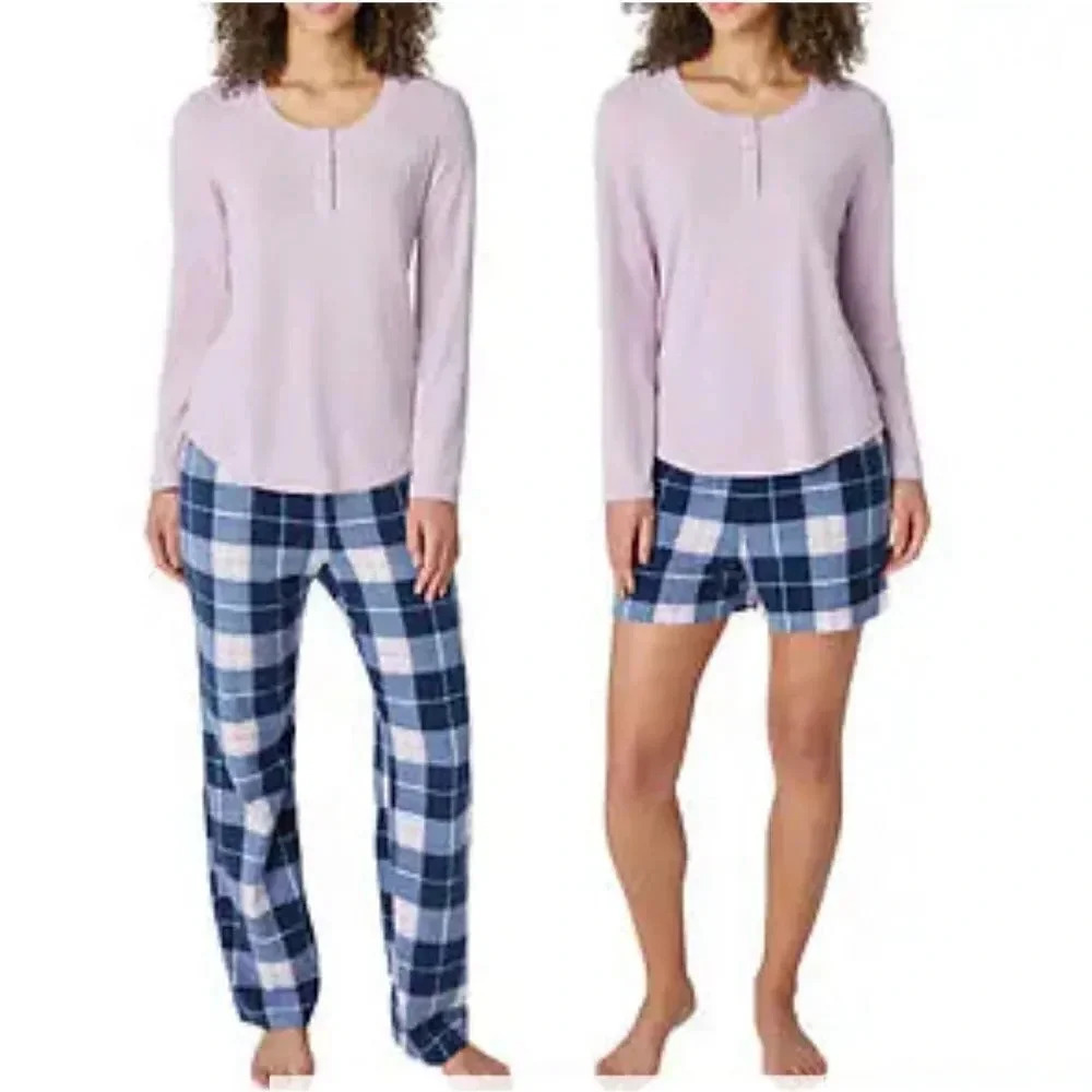 Eddiebauer Ladies' 3-Piece Waffle Fleece Pajama Set